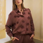 Linen Flower Blouse