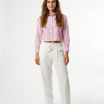 Cropped Striped Blouse